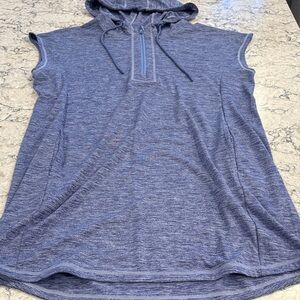 Tommy Bahama Heathered Blue Sleeveless Hoodie